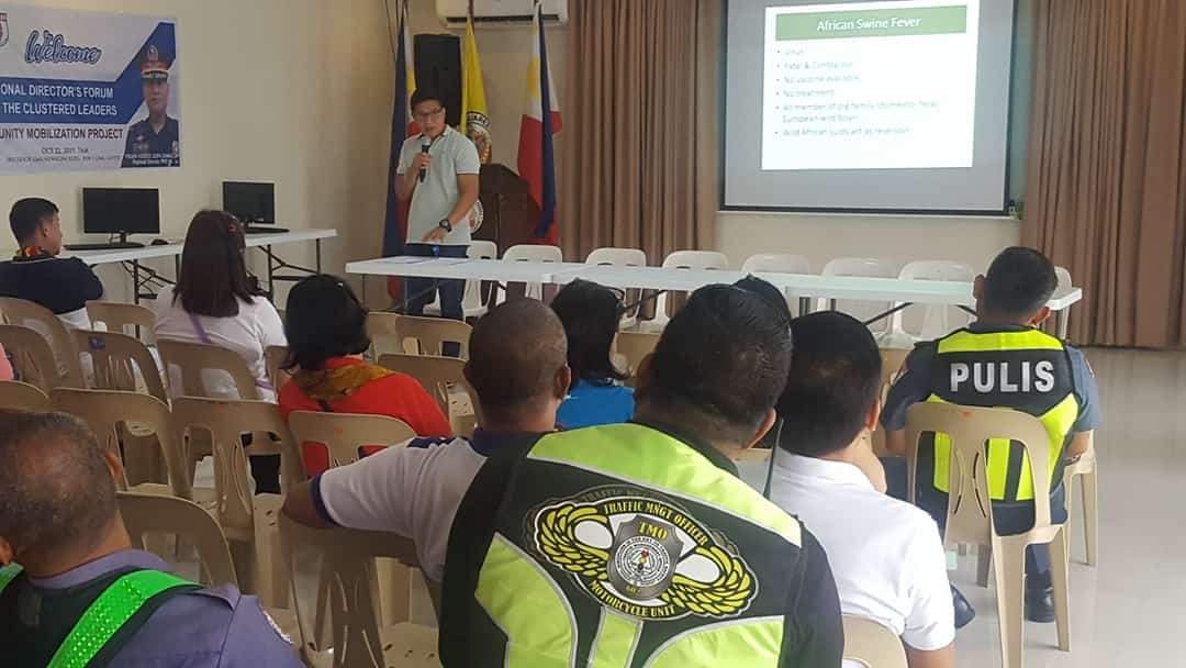 What: Coordinating meeting Re African Swine Fever awareness.
When: October 25, 2019 2:00 PM
Where: 3rd floor Function hall, Municipal Building, Brgy Pob 1, GMA, Cavite
Who: PEMS Carlito S Mangabo.