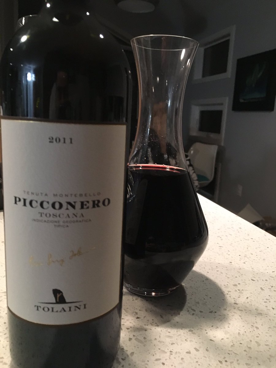 thisguyfochs's tweet photo. Just opened a bottle of @TolainiWines 2011 Picconero after a year in the cellar. Couldn’t wait any longer. It’s fantastic! #wine #winelover #winetasting #WineCountry #winery #toscana https://t.co/dUUrlGYD9n