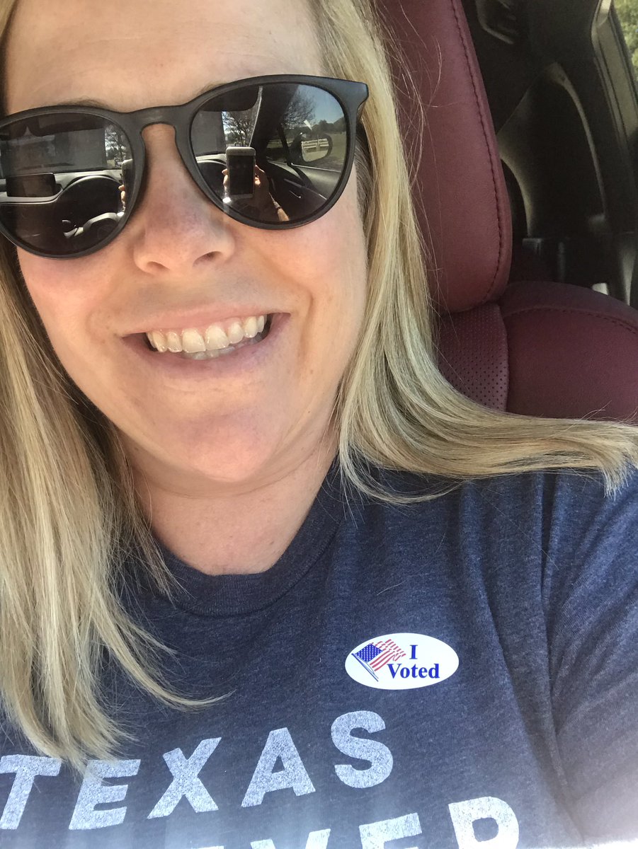 jacquillion's tweet photo. Voting on a Sunday ✅ @KellerISD https://t.co/wdo3DrbXXn