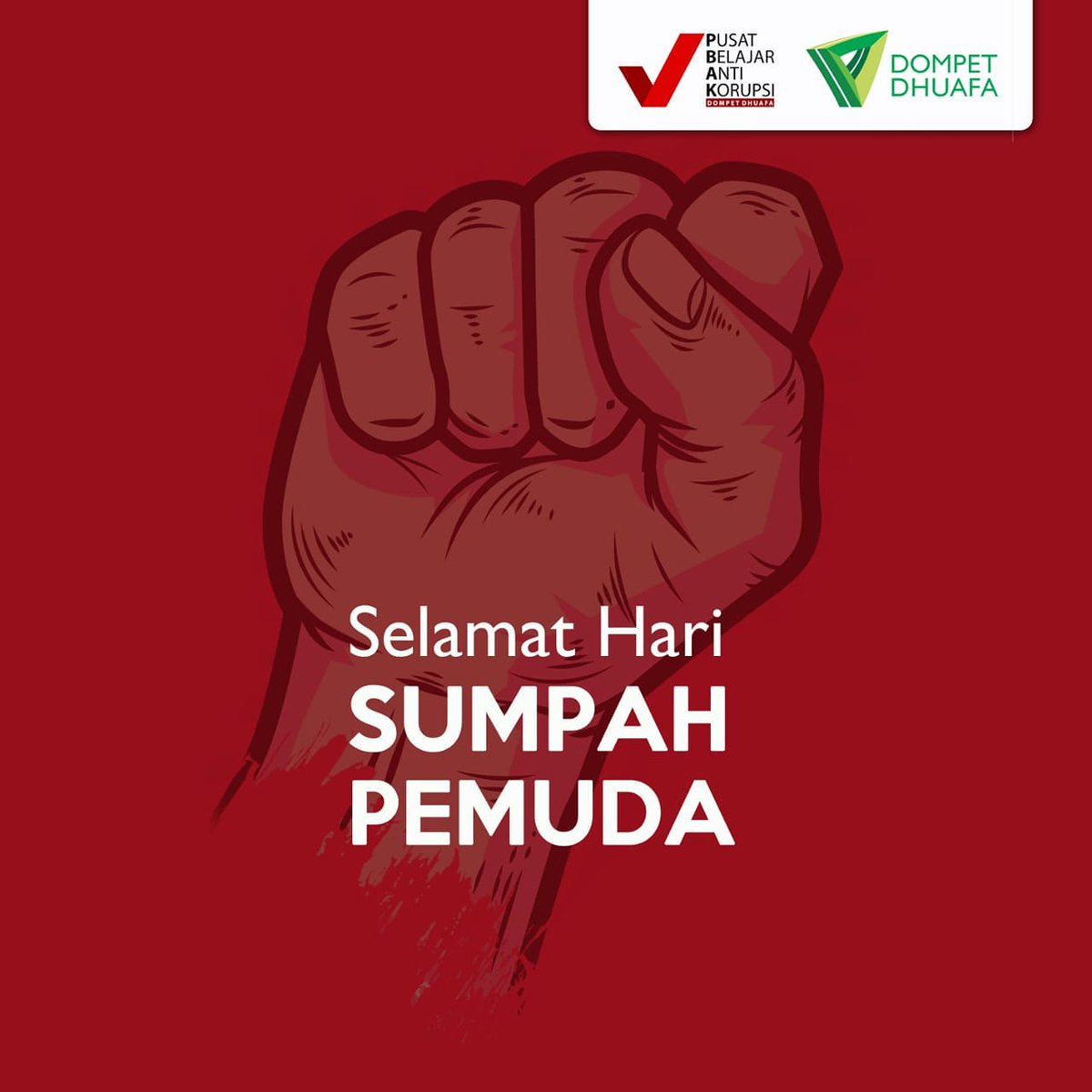 PBAK_DD's tweet photo. Selamat hari Sumpah Pemuda Kawanku. Dulu, pendahulu kita mengikrarkan sumpahnya melawan penindasan. Sekarang adalah waktu bagi kita untuk merenung dan berbuat

 Mari bersama-sama.
Nyatakan persatuan #MudaMelawanKorupsi
#reformasidikorupsi https://t.co/lPENJc7Zzc