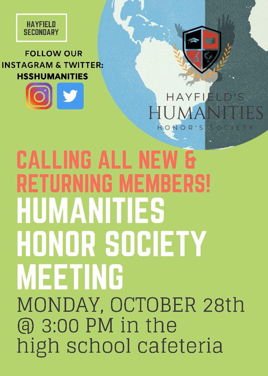 Just a reminder that there will be a meeting at 3:00PM in the HS cafeteria tomorrow‼️ Spread the word and see you there 😁