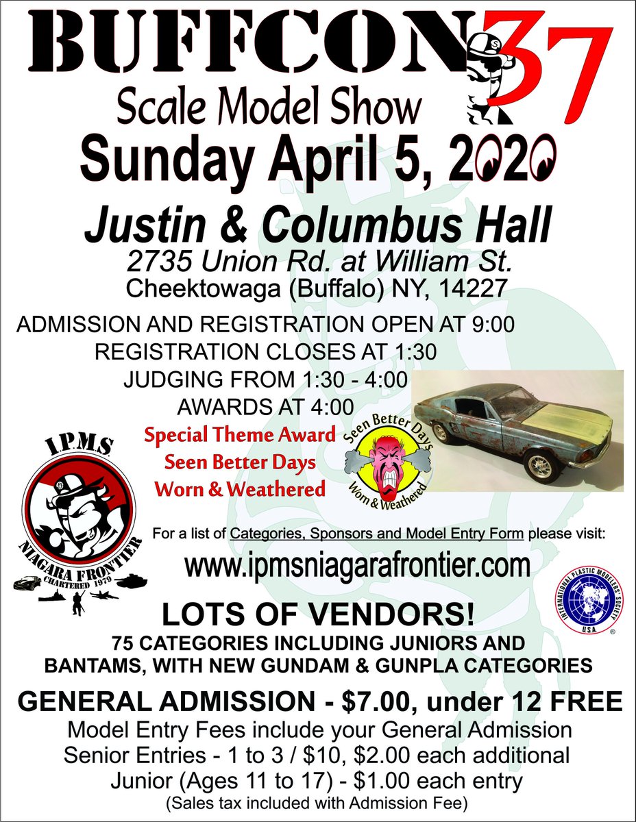 BuffconModels's tweet image. BUFFCON 37 April 5, 2020 Cheektowaga NY  (Buffalo NY)