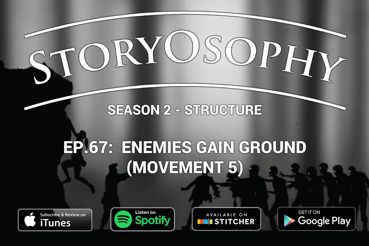 DoctaJonesy_'s tweet photo. How does your Antagonist corner or put more pressure on your Hero?  How does your Hero respond to these higher stakes? Join @DoctaJonesy_ and @DevinHalden for “Enemies Gain Ground” on @storyosophy! #storyosophy #storyosophers

https://t.co/g8ImLTuff0

https://t.co/0xHhfHqeCy https://t.co/GItSpzYjlL