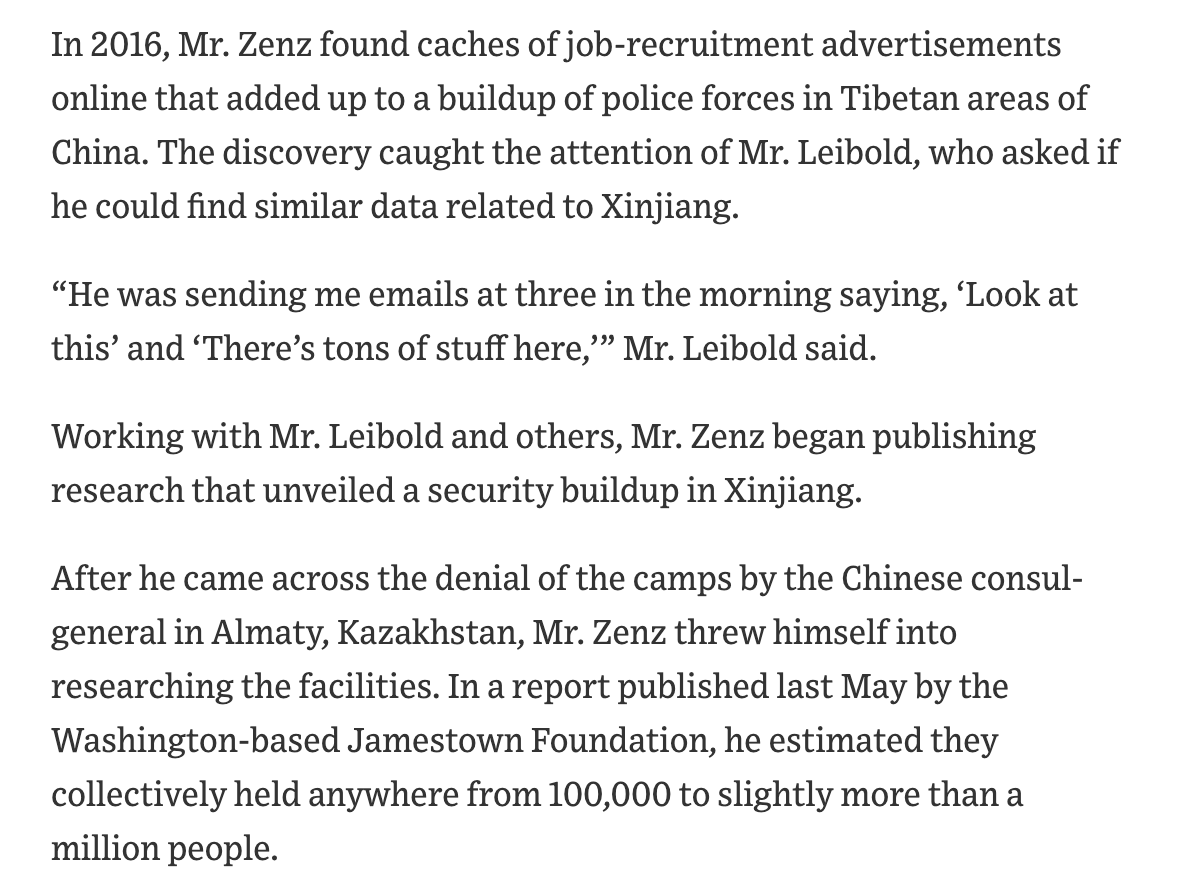 Then he teamed up with ("caught the attention of") James Leibold. Leibold who apparently brought him on board at Jamestown. Leibold also involved in China Leadership Monitor, funded by Smith Richardson Fdn (what a list of grantees!)