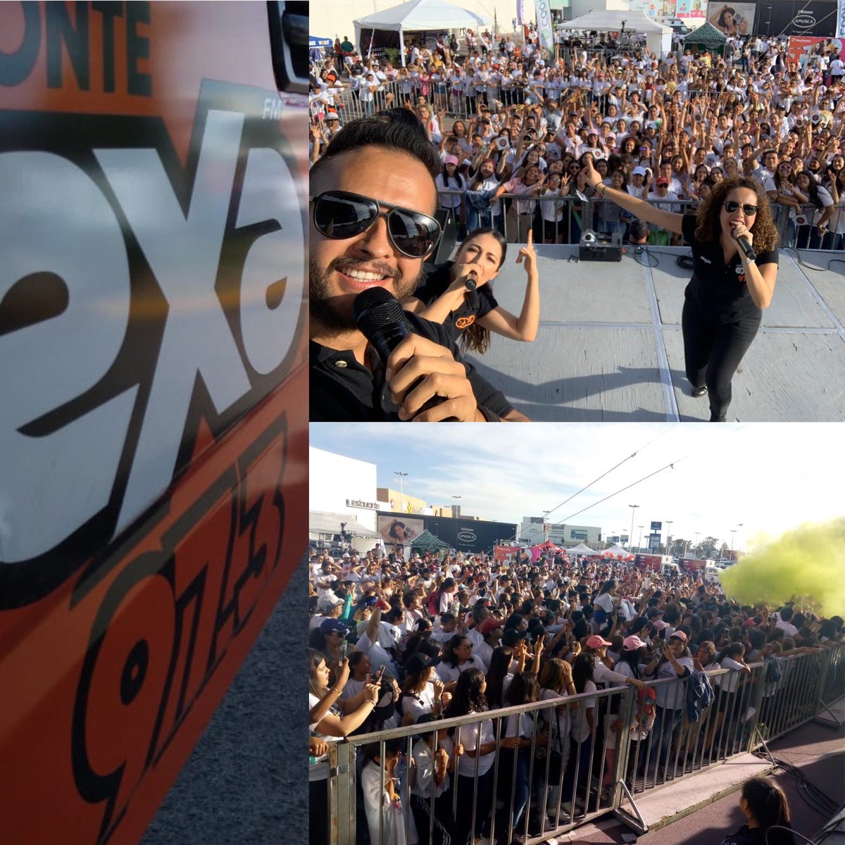 JLMNoticias's tweet photo. ¡Una verdadera locura! Ver a tanto jóvenes reunidos disfrutando de un concierto libre de alcohol, después de haber hecho ejercicio en la carrera de colores #RunAndFest2019 de @ExaAguas https://t.co/nZQcZrvpzL