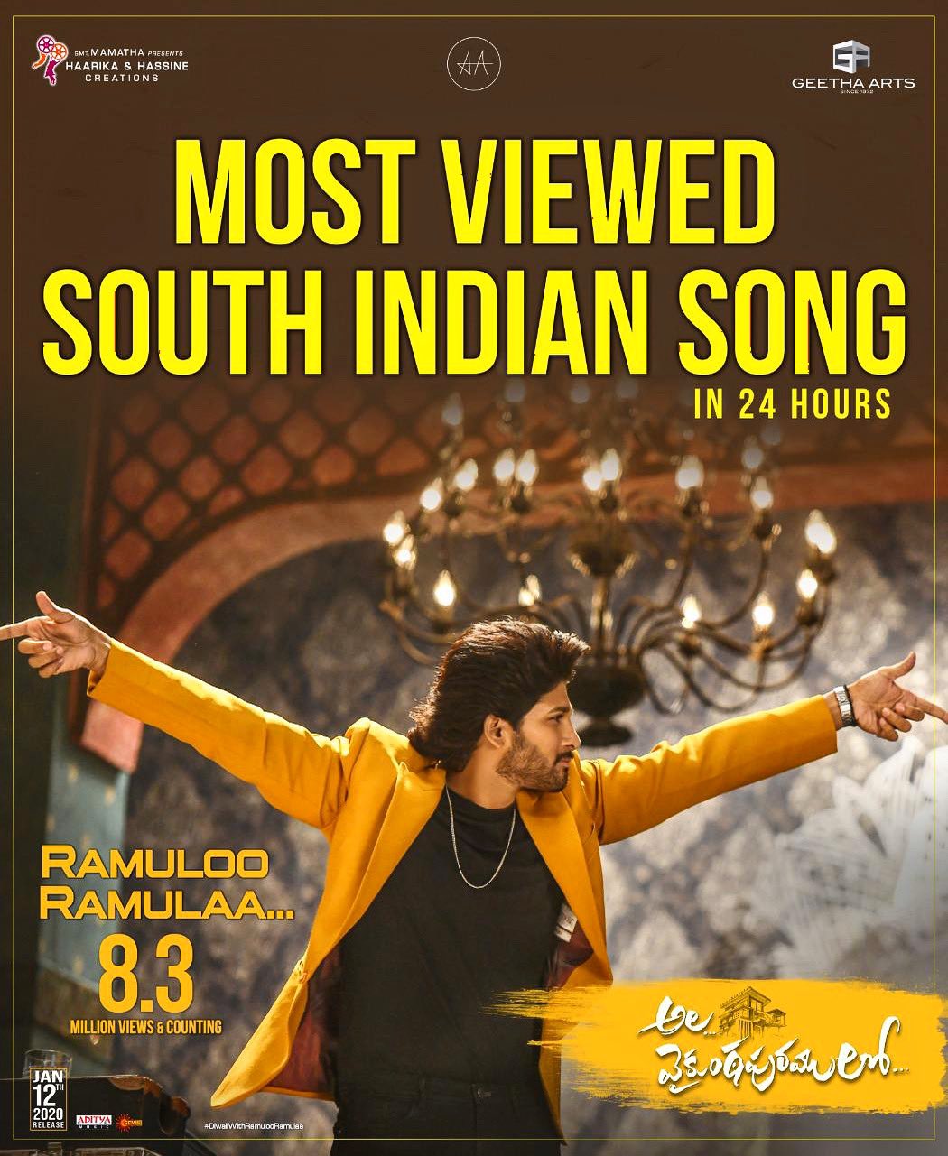 Song with deals the most views