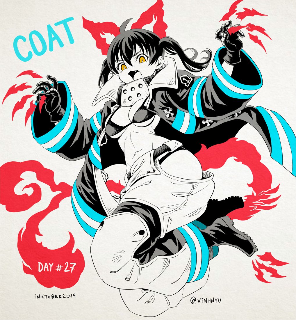 ᐯiᑎᕼᑎyᑌ Inktober Day 27 Coat Fireforce 炎炎ノ消防隊 環古達 Inktober19 Inktoberday27 ᐯiᑎᕼᑎyᑌ Inktober Day 27 Coat Fireforce 炎炎ノ消防隊 環古達 Inktober19 Inktoberday27
