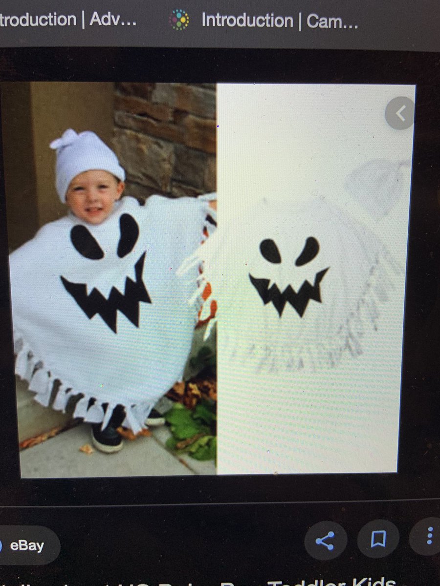 Archie_Beetle's tweet image. Thank you to this random spooky baby off Google for inspiring my Halloween look. I’m not sure what their twitter handle is?? If you know this small ghost pls @ me.