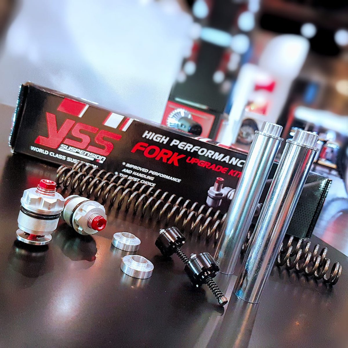 tdrmitra2000's tweet photo. YSS Front Fork Upgrade Kit untuk semua jenis motor diengkapi dengan PD Valve sehingga lebih responsive. - https://t.co/zeu8lJYRKl
.
#HighPerformanceSuspensionSystems #Handling #SuspensionSystems #FrontForkKit #OneTeamStore #GotoTheNextLevel #NextLevel #LevelUp https://t.co/OQicdn3E6A