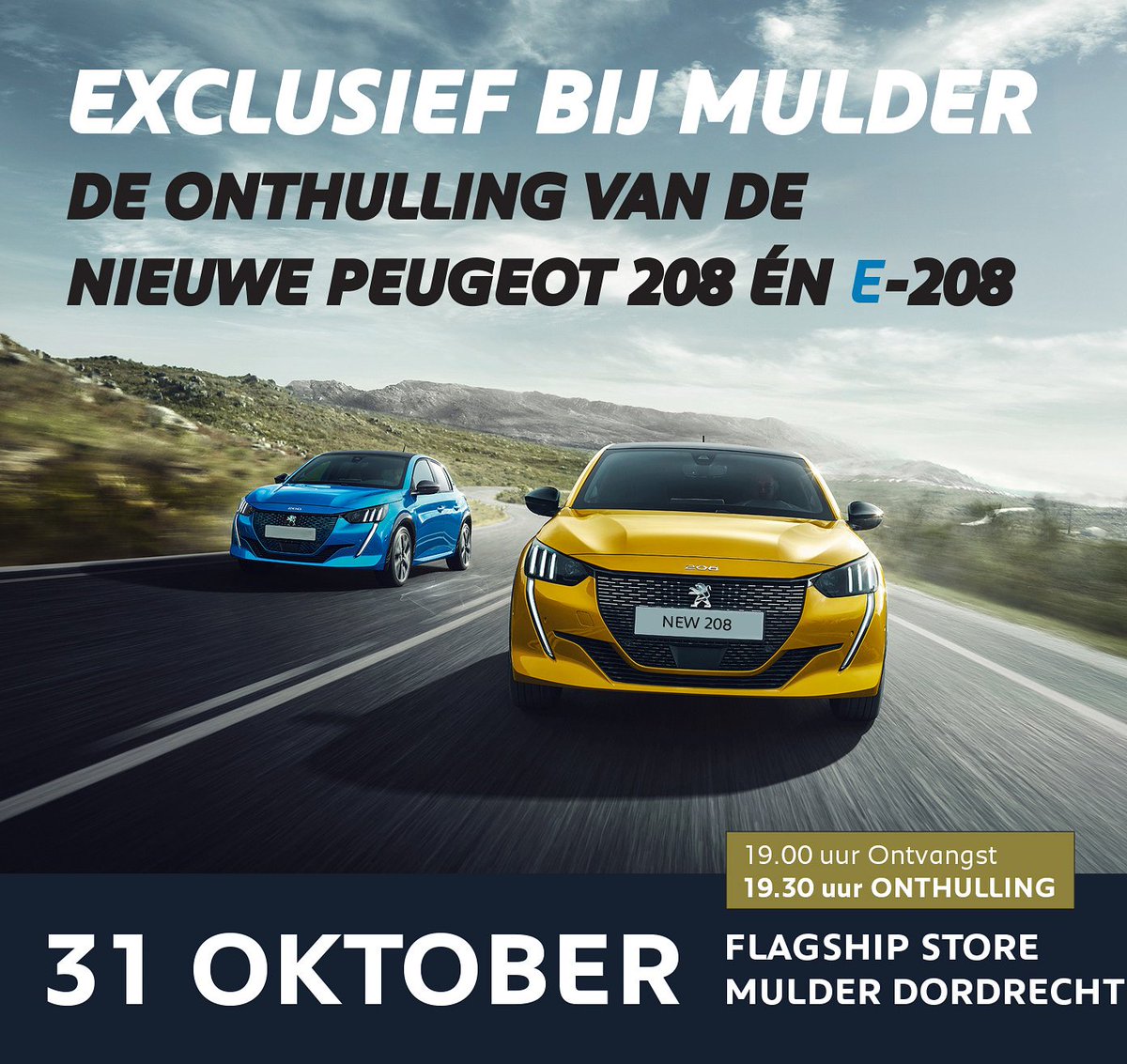 AutoMulder's tweet image. Aanstaande donderdag, ontvangst 19.00 uur. De Nieuwe Peugeot 208 en e-208! 
mulderautomotive.nl/peugeot-actie/…
#lionpride #UnboringTheFuture #new208 #Peugeot208