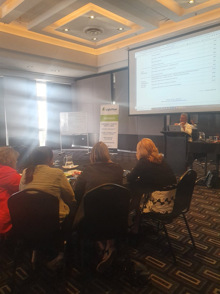 LightYearDocs's tweet photo. A great way to finish up the SMSF Strategies and Estate Planning Roadshow for 2019! Bring on the 4pm 🥂 

#smsfstrategies2019 
#grantabbott
#lightyeardocs 
#lightyeargroup 
#ilovesmsf https://t.co/rKGmHFsPAl