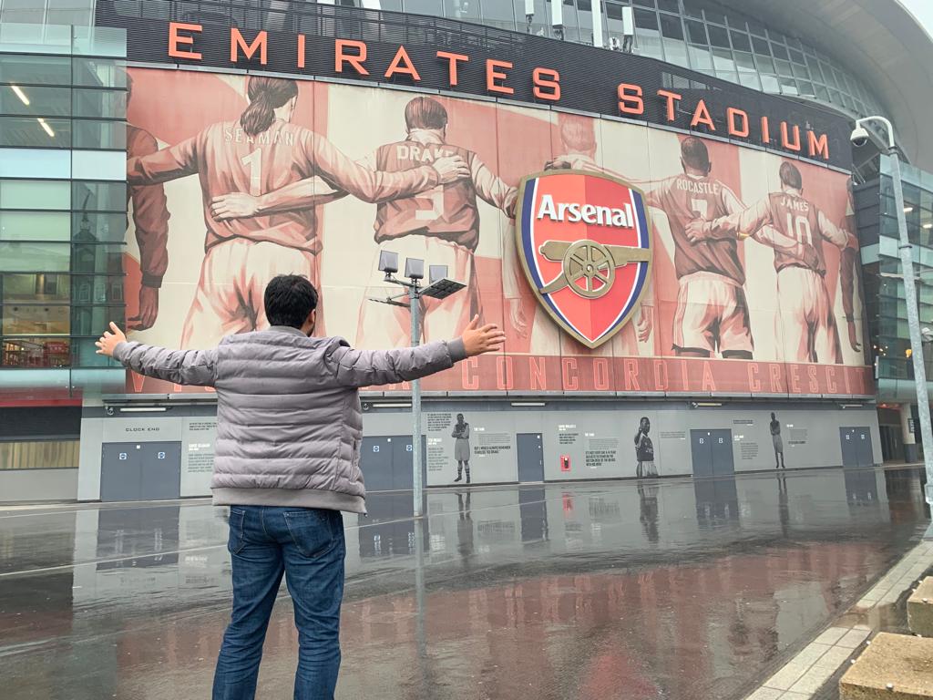 SaugatWrites's tweet image. No more a dream now. Checked in at #EmiratesStadium in London last week. That was simply awesome. #WeAreTheArsenal #GoonerFamily