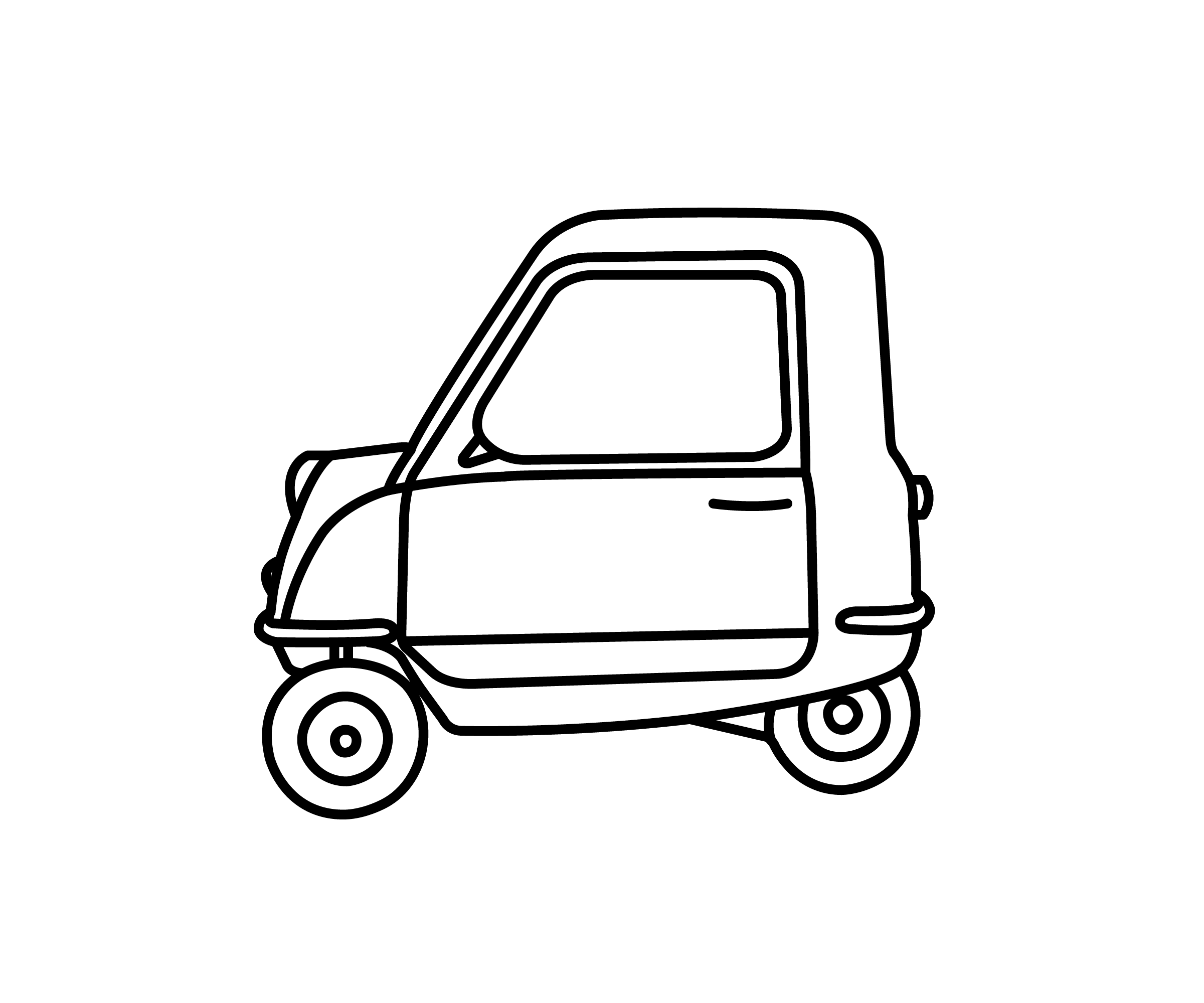transparent Peel P50 line drawing