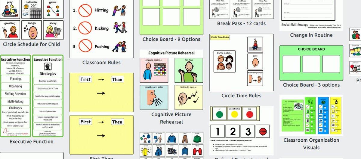 Excellent site with visual tools 
visuals.autism.net