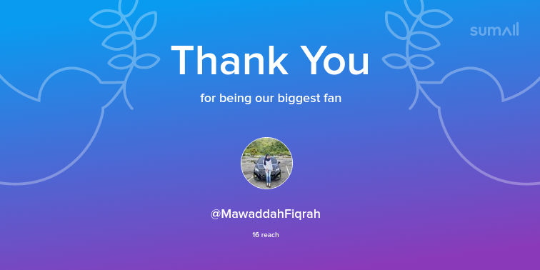 sapnasingh96's tweet photo. Our biggest fans this week: MawaddahFiqrah. Thank you! via https://t.co/GCnYRD1Wo4 https://t.co/av1POjXOvn