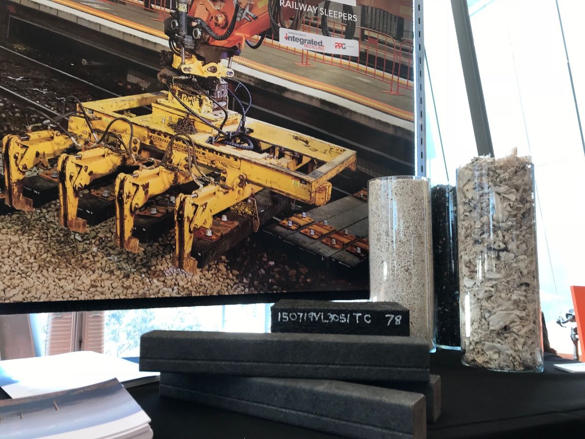 Some fantastic examples of innovative products made from recycled content on display at #BuyRecycled19 in Melbourne today. From railway sleepers to furniture to road base, more than 20 exhibitors are showcasing exciting and unexpected ways to repurpose waste into new products.