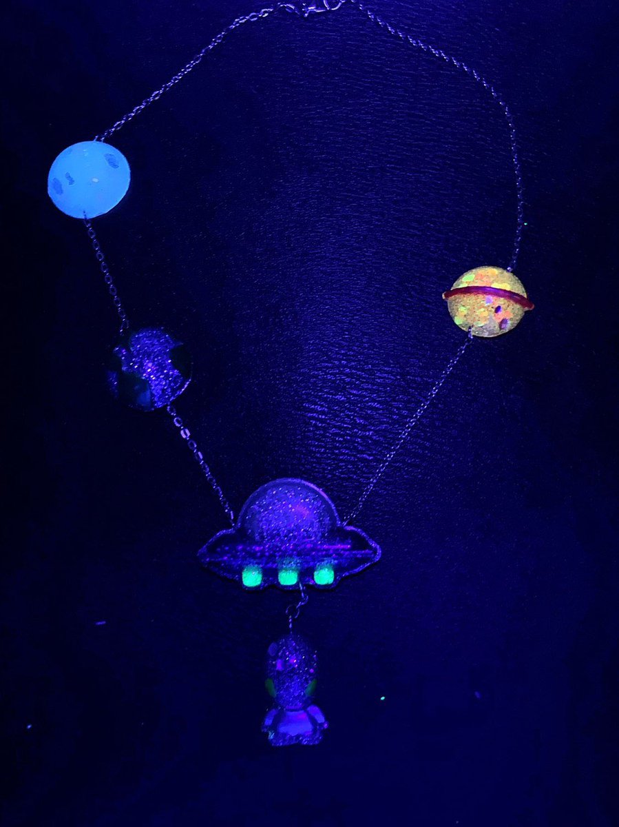 latest addition to my #etsy shop: #LEDlight #flashing and #glowinthedark #UFO #alien #solarsystem #planetary #outerspace #science #sci-fi #kitschy #resin #necklace #jewelry #area51 #festivalnecklace #sciencejewelry #motionsensorled etsy.me/31OxUfa