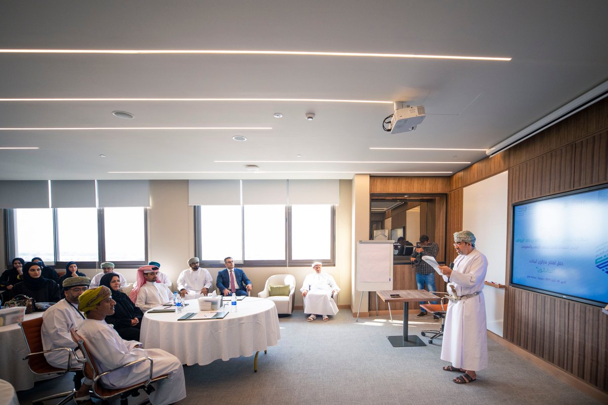 NCSIOman's tweet photo. Al-Barwani: The #Datathon strives  toward achieving many goals such as  exchanging expertise and skills among #GCC citizens,as well generating opportunities to review the latest technology used in processing, analyzing and indexing statistical #information.

#GulfDatathone https://t.co/U6oAKDX4jT