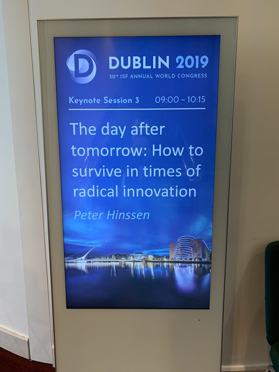 securityforum's tweet photo. We had a great first day of Congress. We’re back at it again today, starting with a keynote speech from Peter Hinssen.
Remember, ISF members can watch a livestream on ISF live.
#ISF30 #ISFCongress2019 https://t.co/A0TP6aozD7