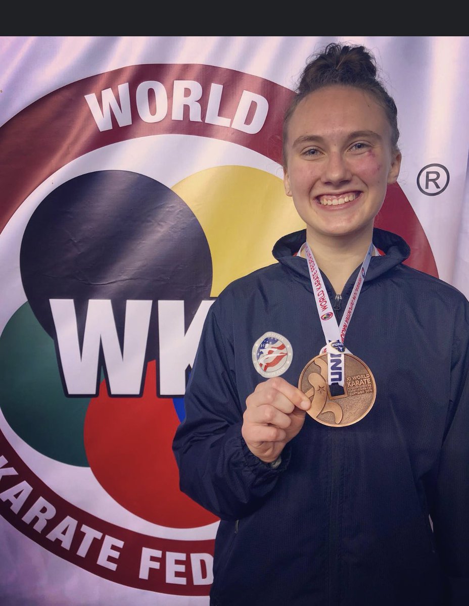 iskc's tweet photo. Final day wkf jr worlds in Santiago Chile brings a 7th place finish for Cirrus Lingl and Bronze medal for Skylar Lingl!!!  
🥉👊🔥 #iskc #wkfbronze #linglsisters https://t.co/EFQxkq6NVT