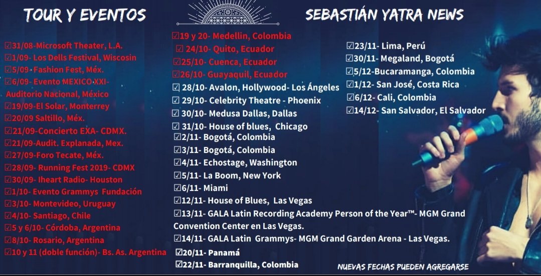 SYatraNews's tweet photo. ¡Sebastián se encuentra en Los Ángeles para aprestarse a comenzar la gira por USA!

'T͢o͢u͢r͢ ͢R͢o͢a͢d͢ ͢I͢n͢n͢o͢v͢a͢t͢i͢o͢n͢'͢ ͢ ͢

@SebastianYatra 
Presentado por @Nissan @Univision https://t.co/qwszUcMKUp