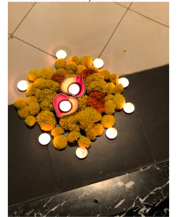 In response to my appeal to non-Hindus to light a diya, here is a pic sent by Ajay Matthews