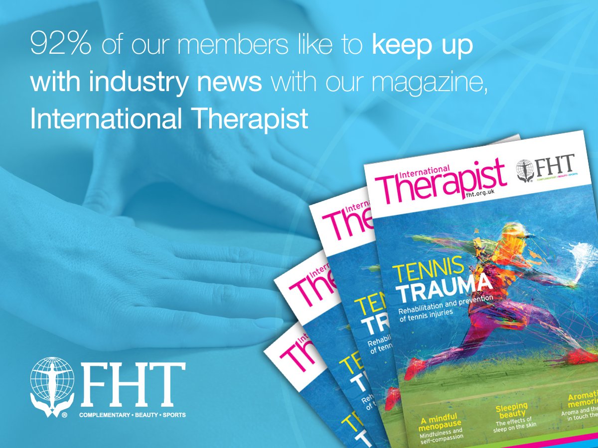 FHT_Org's tweet image. Join us today and start receiving the leading magazine for professional therapists. Find out more about the benefits of membership at fht.org.uk/join-us