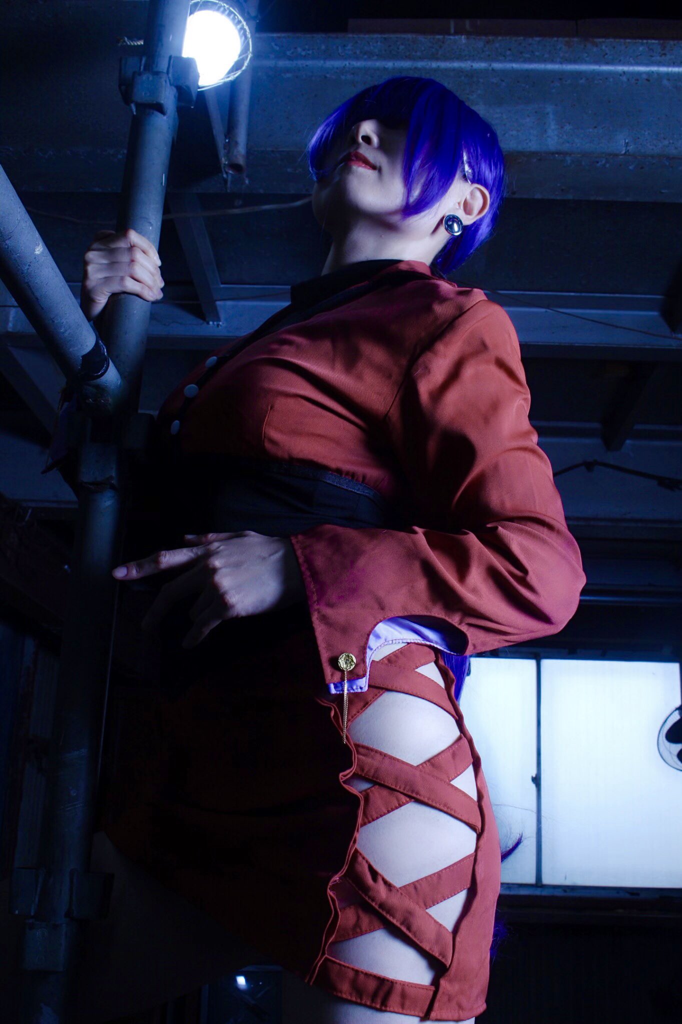 Sei 昨日の撮影でピンもお写真いただきました The King Of Fighters 荒れ狂う稲光のシェルミー おりてきなさい ミステリアスに撮っていただいて感謝です Kof 荒れ狂う稲光のシェルミー オロチシェルミー コスプレ Photo By Garo