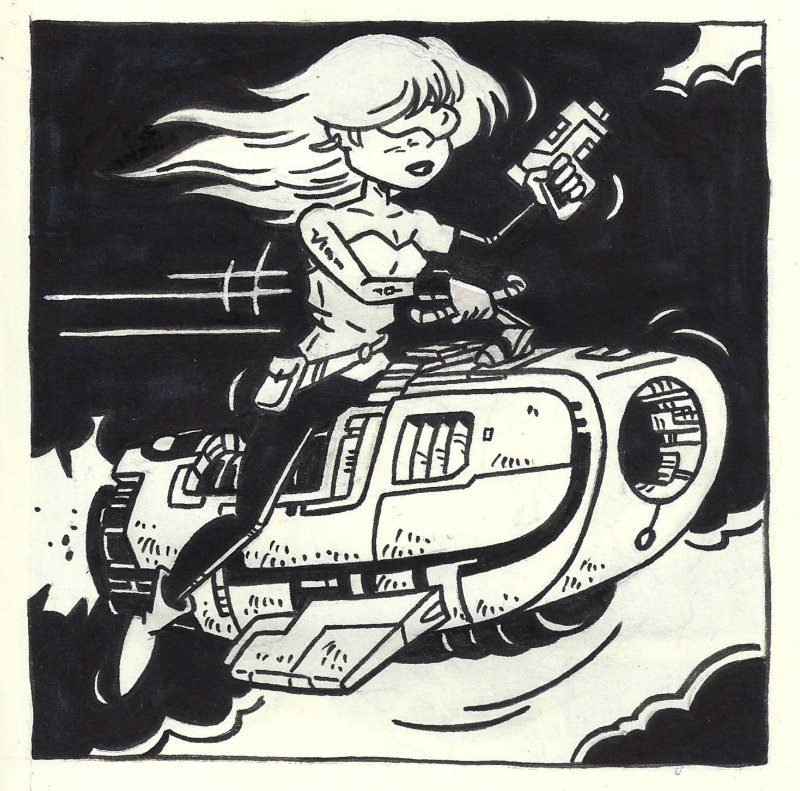 Dave_Windett's tweet photo. Inktober Day TwentyEight - Ride
#inktober #inktober2019 #inktoberday28 #ride #drawing #sketch #inkdrawing #inksketch #inkonpaper #blackandwhite #blackandwhiteart #drawingchallenge
#scifi #scifiart #sciencefiction #sciencefictionart #rocketbike https://t.co/ZewPAL0b6q