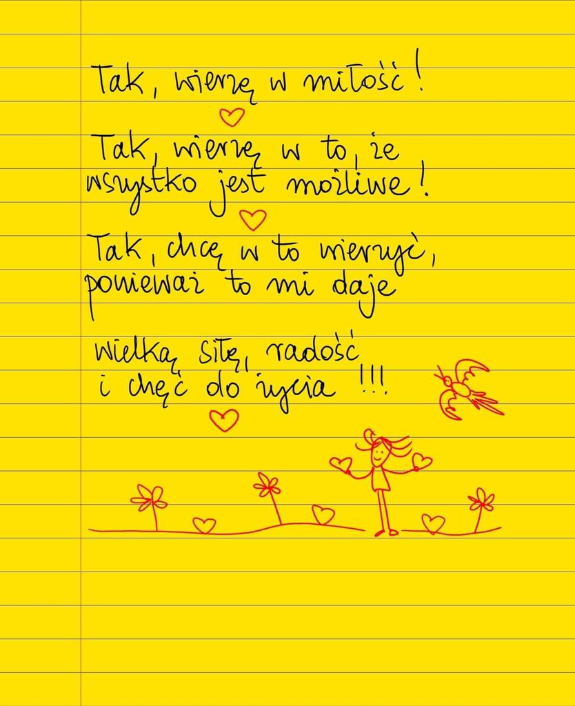 #żółtakartka #BeataPawlikowska #wierzę #wierzęwmiłość #wierzęwszczęście