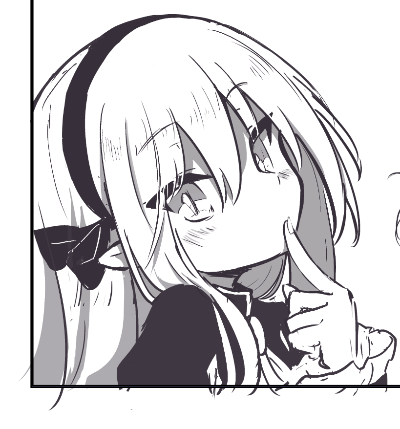 進捗:オリジナル漫画のロリババアがゲロを吐く1つ前のコマと1つあとのコマ 