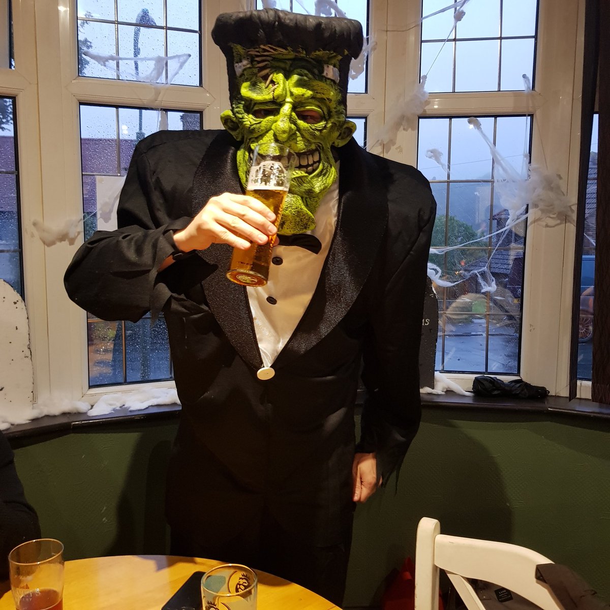 thebevy's tweet photo. We've just about recovered from our children's Halloween Party which was mobbed. Thanks to @Custom_Pharma for sponsoring so everyone can join in, carve &amp; take home a pumpkin &amp; make spooky cakes. It was all too much for one little spider https://t.co/KzBuilp1y5