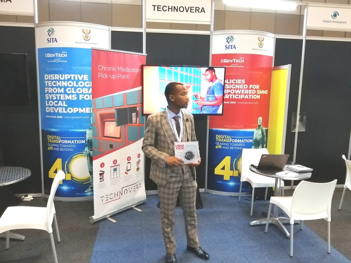 Catch us Today at <a href="/govtechZA/">GovTechZA</a> 2019 in Durban. Pelebox is a solution that improving access to medicine. Leveraging ICT for SDG3 #GovTech2019