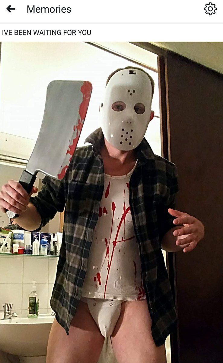 dyerAndie's tweet image. 'The other place' reminding me that I went out in public like this two years ago for some slutoween party...or maybe it was #PWLPower?! 😂