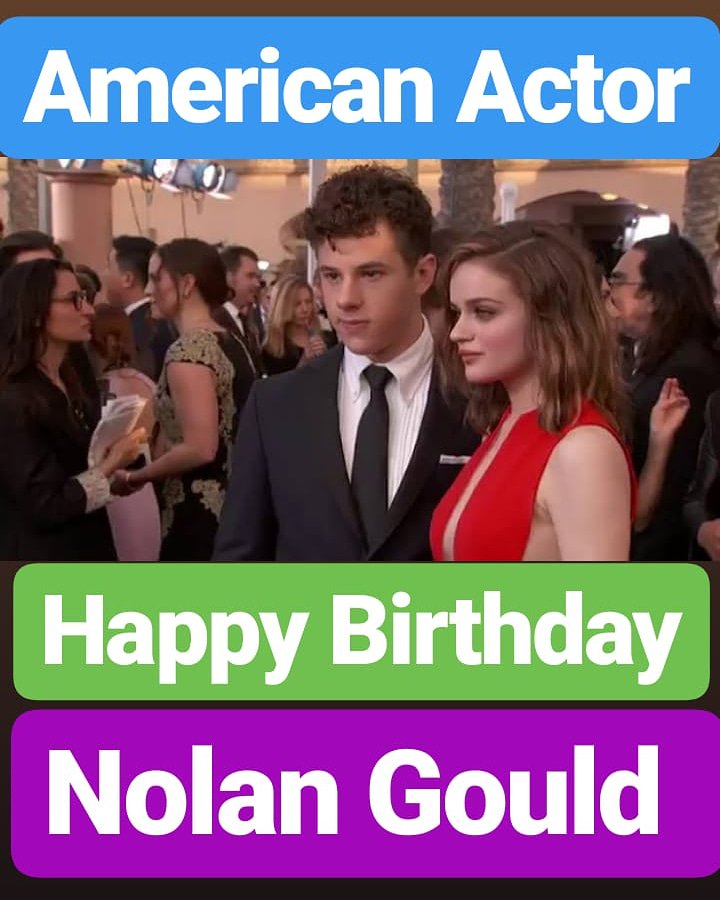 Happy Birthday 
Nolan Gould  