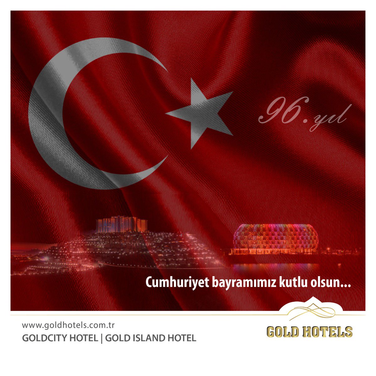 Türkiye Cumhuriyetimizin 96. yılı kutlu olsun. Gazi Mustafa Kemal Atatürk ile silah arkadaşları ve vatan uğruna can veren aziz şehitlerimizi rahmetle, kahraman gazilerimizi minnet ve şükranla anıyoruz.🇹🇷🇹🇷
#CumhuriyetBayramı #MustafaKemalAtatürk #cumhuriyet