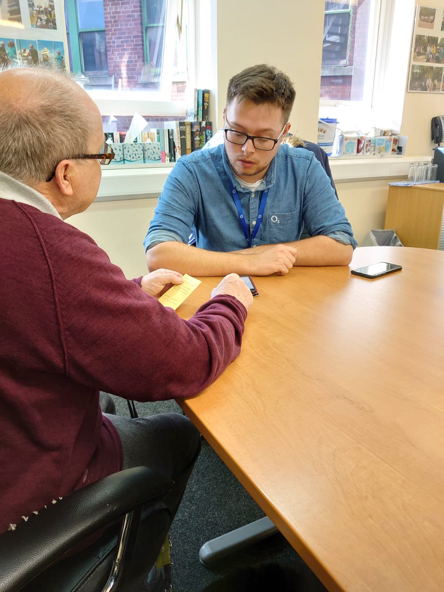 Another guru community day for our guru Sam at <a href="/SRSBCharity/">SRSB and RSS</a> Rotherham sight and sound today, its great to have a job where you can help people with sight and hearing impairments on how to use smartphones, nice one Sam <a href="/DanMawson_/">Dan Mawson</a> <a href="/daleclark22/">Dale Clark</a> <a href="/ajleems/">Andrew Leeming</a> <a href="/marklskelton/">Mark Skelton #iCare</a> <a href="/lindasfjones/">Linda Jones</a>