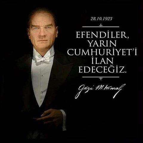 29 EKİM CUMHURİYET BAYRAMIMIZ KUTLU OLSUN...NE MUTLU TÜRKÜM DİYENE...