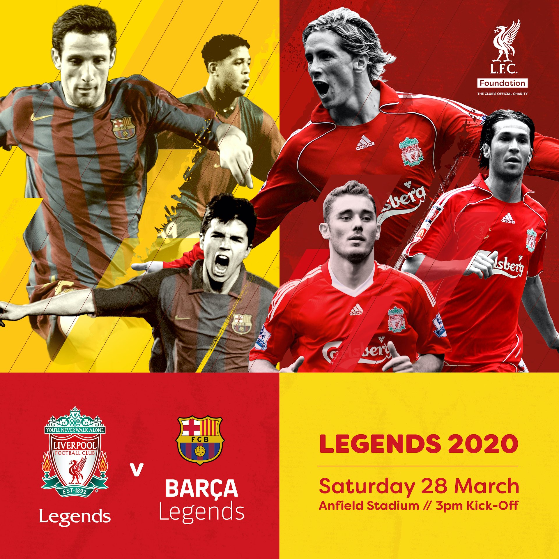 Barca legends vs liverpool legends