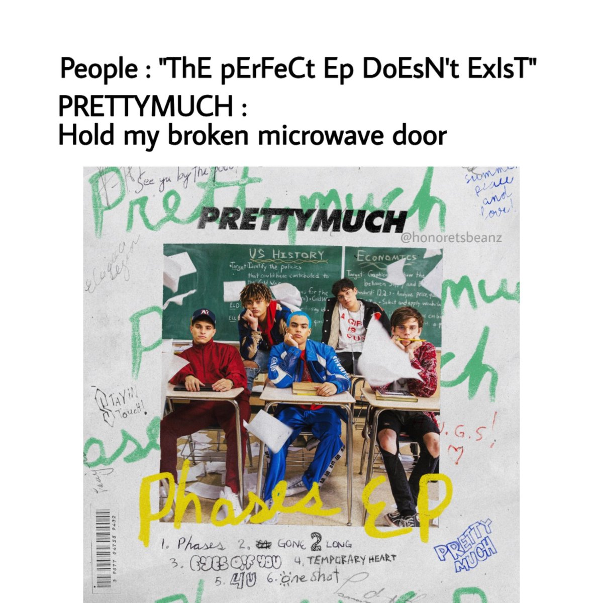 youngpengriffy's tweet photo. @PRETTYMUCH hello watch me being a the clown I am 😂
#PRETTYMUCH #PhasesEP #Beanz #beanzedits #picsart https://t.co/qzP8yIrGyo