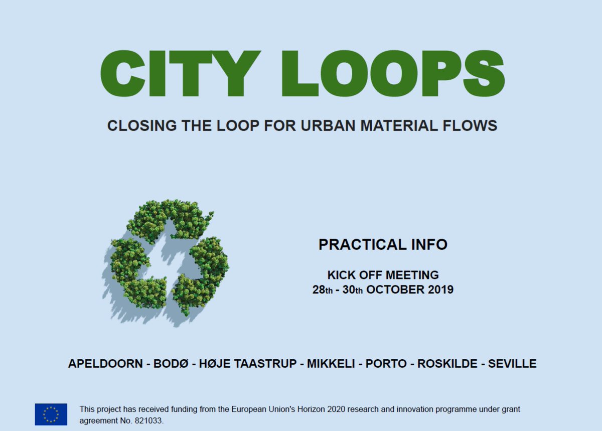 Op weg naar Roskilde, voor de kick off van H2020-project City Loops. Onze inbreng gaat zich vooral richten op tools en businessmodellen voor het circulair maken/aanleggen/onderhouden van wegen en openbare ruimte ism <a href="/gem_apeldoorn/">Gemeente Apeldoorn</a> en <a href="/WUR/">Wageningen U&R</a>.