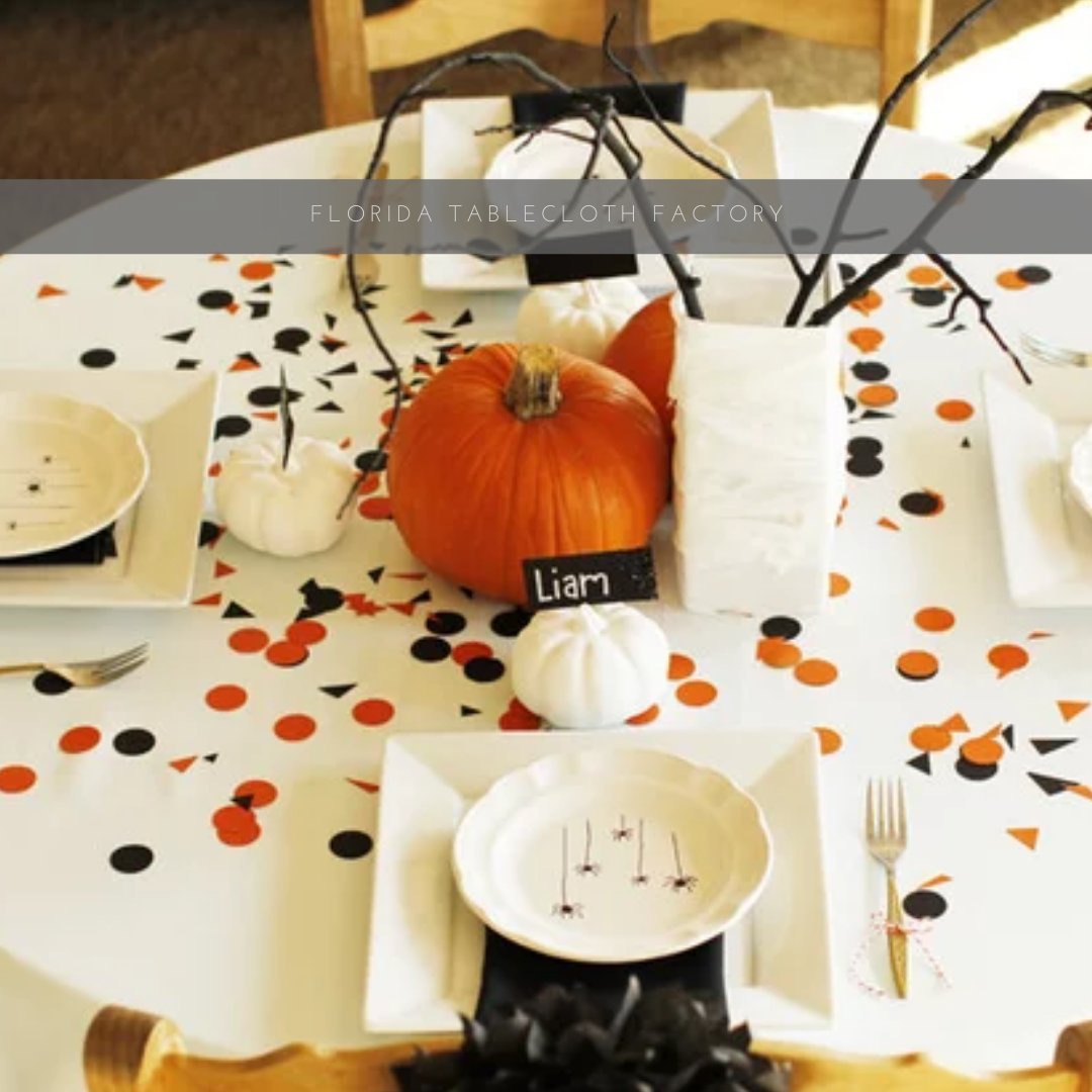 Floridatable1's tweet photo. Enjoy a nice #Halloween party by choosing the right elements for your table setting.
.
#tablelinens #tablesetting #tablecover #tablecloths #homedecor #tablecloth #table #pumpkin #boo https://t.co/pkniPJgdA3