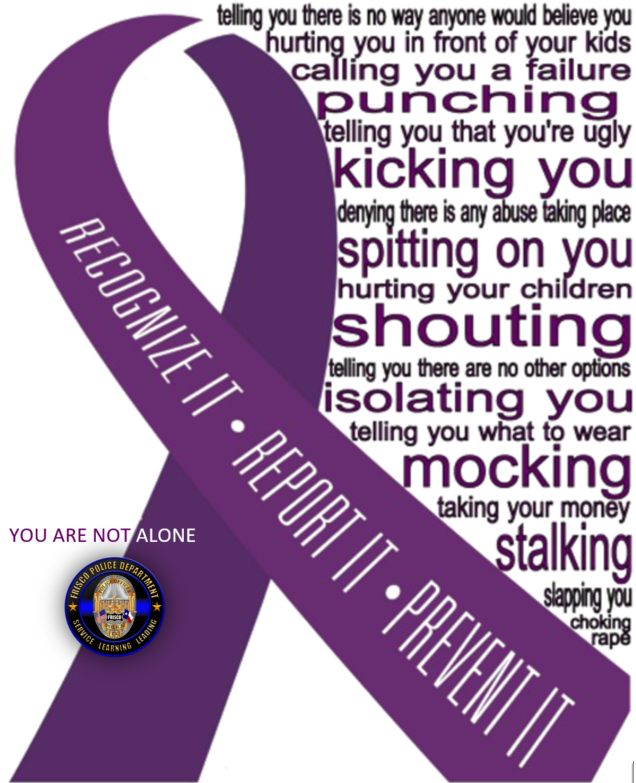 FriscoPD's tweet image. Love shouldn't hurt. Domestic violence - recognize it, report it, prevent it.

Frisco PD has Victim Advocates that specialize in responding to Domestic Violence. If you need help, please reach out.

For more information, visit friscotexas.gov/294/Victims-As….

#DVAM2019 #BreaktheSilence