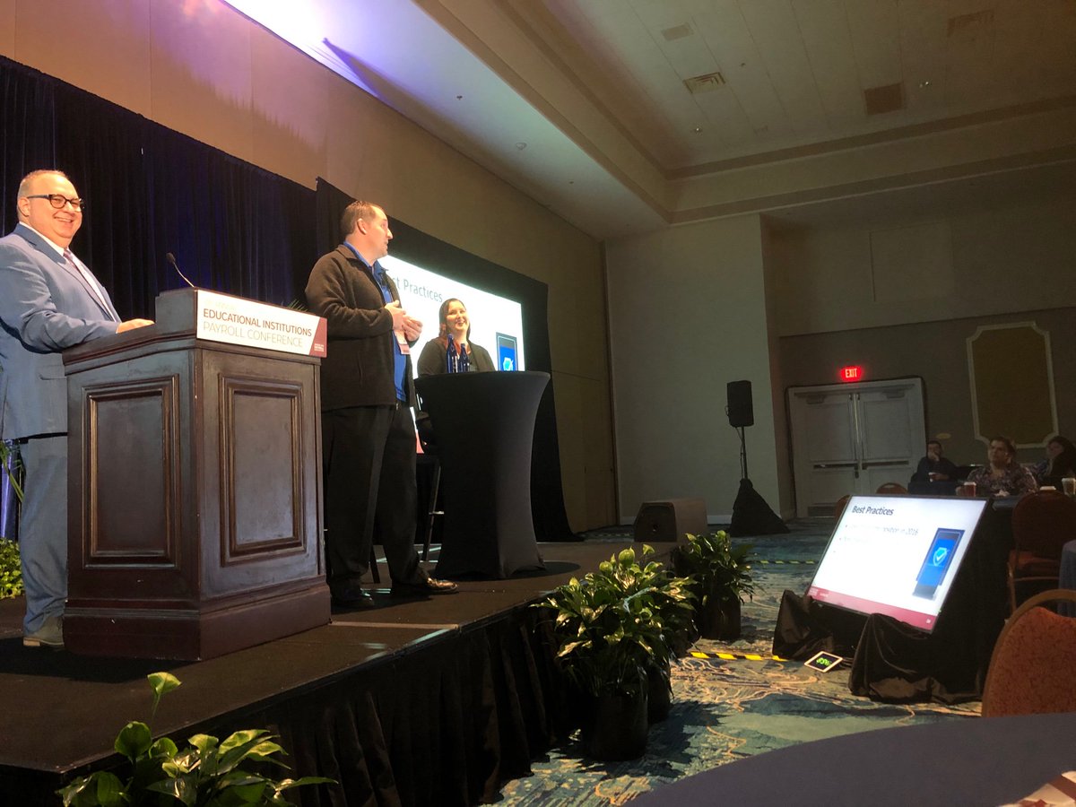 mcoindreau's tweet photo. Payroll is more than pushing a button. Learning about best practices from Shannon, Laurel and Dan. #APAEIPC #teamplayer https://t.co/oF1qGaQHO8