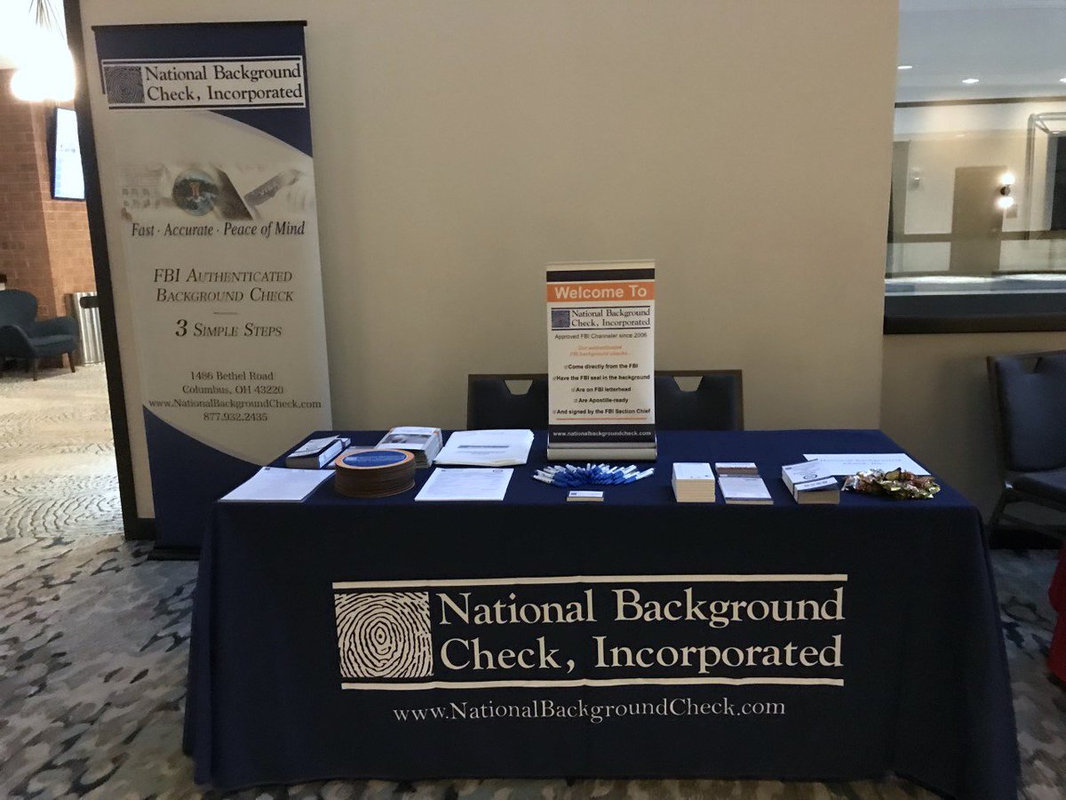 ffp_nbci's tweet photo. Visit our parent company, National Background Check, Inc. (booth #1) at the 2019 NAFSA Region VI Conference in Indianapolis, Indiana (October 28th-29th). Learn about expedited FBI background checks!! #NAFSA19 #NAFSARegionVI #NBCIFBI #FBIBackgroundCheck #Colts https://t.co/s4gvoonLOt