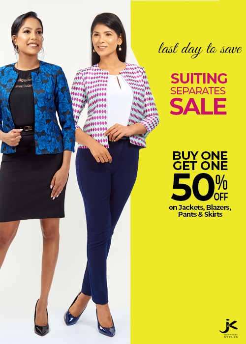 jksignature's tweet photo. It’s your LAST DAY to SAVE on Suiting Separates! 🙌
Shop printed jackets like these &amp; SAVE 50% on other jackets, pants, skirts or blazers before this great deal ends.

Want these styles now? Shop yours ONLINE at https://t.co/GOqeAEn6No
 #jkss #jkapparel #suitingsale #workwear https://t.co/6oWb0qhH3o