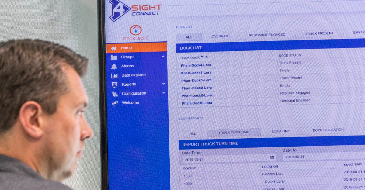 Kelley_LDP's tweet photo. With the 4SIGHT Connect - Dock dashboard your entire loading dock operation is at your fingertips. See truck presence, time at dock, even authorize restraint overrides directly from this powerful dock command center. Learn more: https://t.co/9MeJ1qsczB https://t.co/bGg6koa4ZC