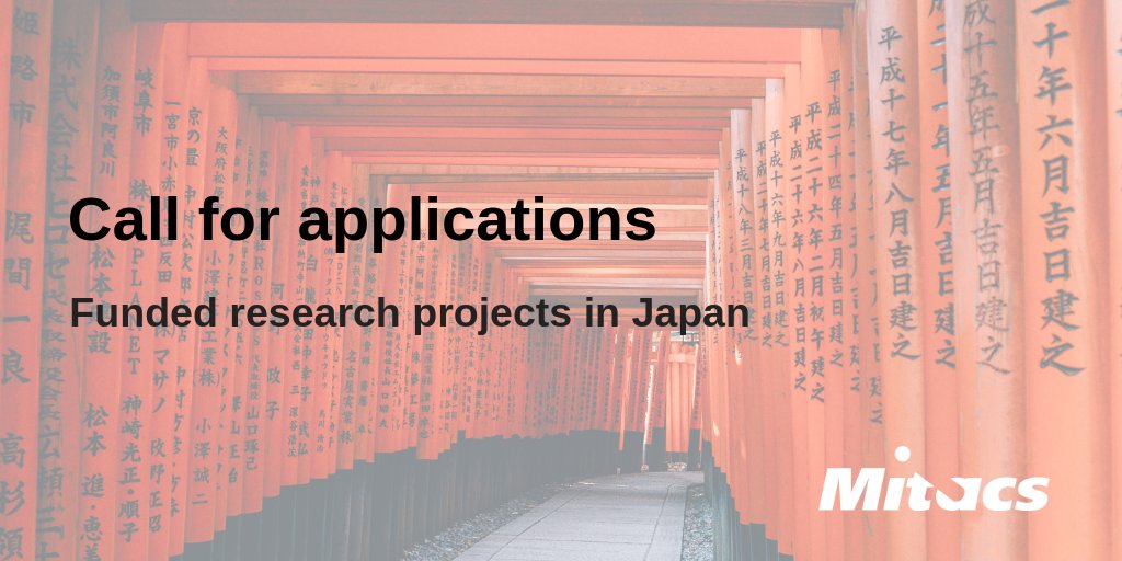 Strengthen your connections to Japan through a 10-week funded research project at a Japanese university or research institute. Mitacs is accepting applications to the Mitacs-JSPS Summer Program — apply by November 27, 2019. ow.ly/tEyA50wEMrJ