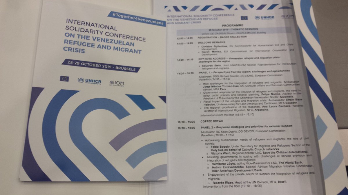 BobvDillen's tweet image. Getting ready for the int solidarity conference on the #Venezuelan #refugee and #migrant crisis @Cordaid @iamCARITAS @CaritasEuropa