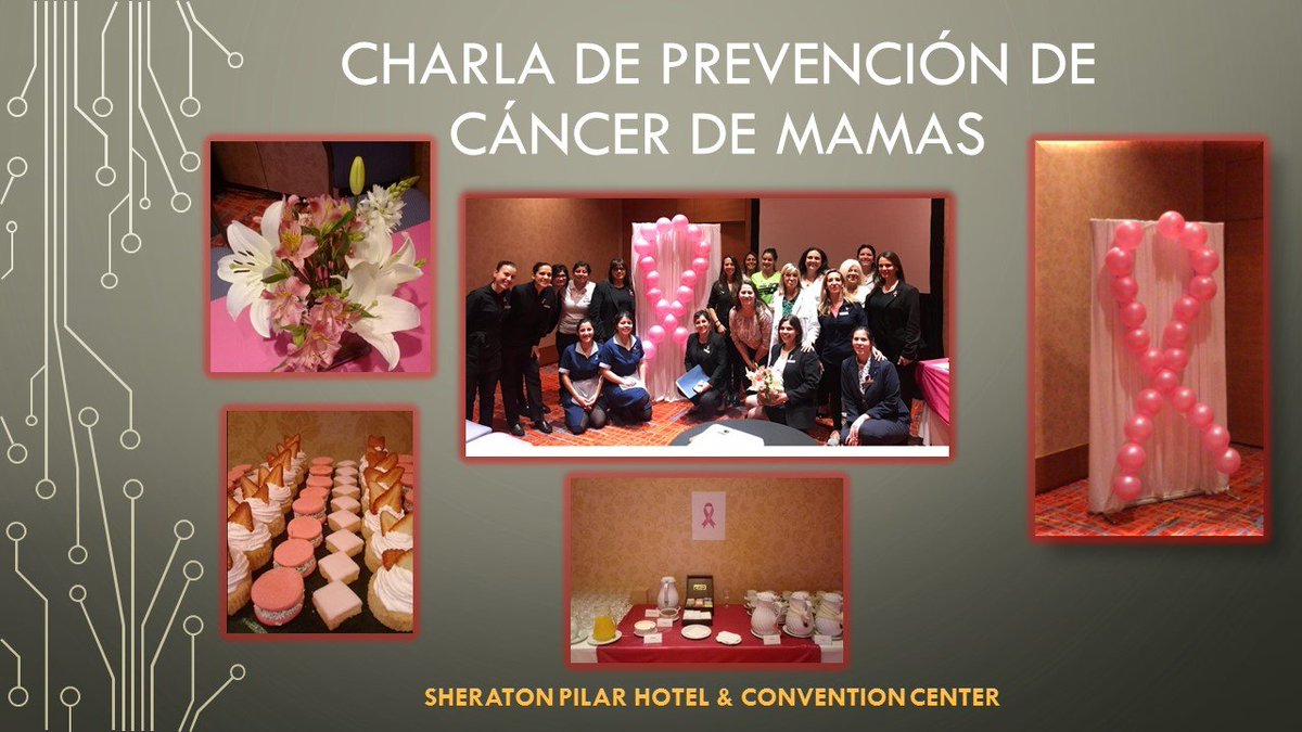 En apoyo al Día Mundial de la lucha contra el Cáncer de Mama, #SheratonPilar organizó un charla preventiva para compartir con sus personal. 
#CancerDeMama #BreastCancer #Prevención  #MarriottInternational